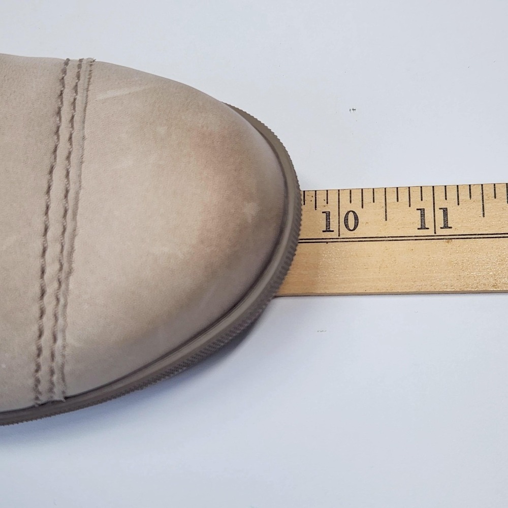 Sorel Boots Womens Size 8.5 Beige Canvas Leather Lace Up Wedge Ankle Booties - Picture 14 of 14